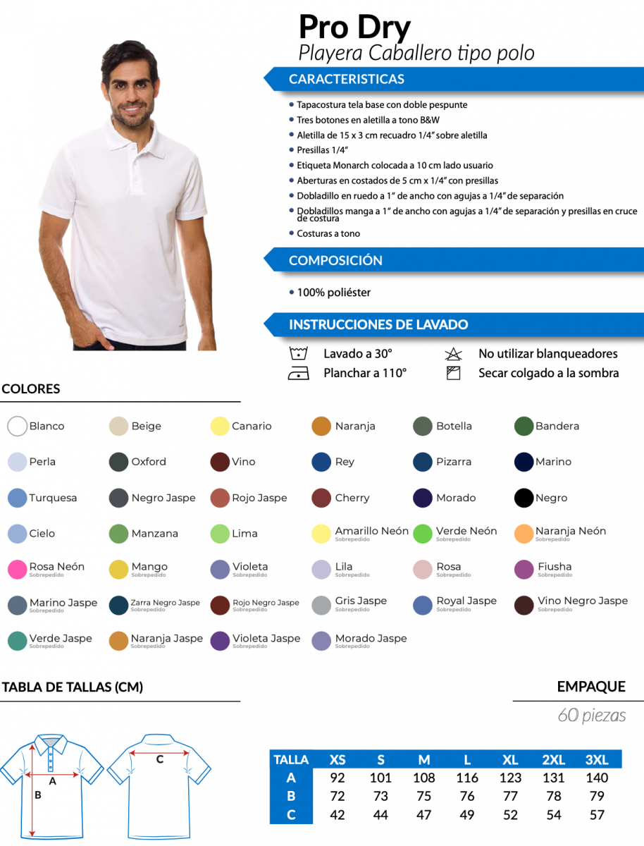 Polo Pro Dry Manga Larga Hombre