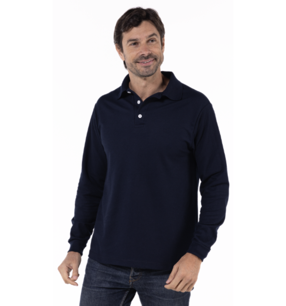 Polo Manga Larga Caballero MAXIMA