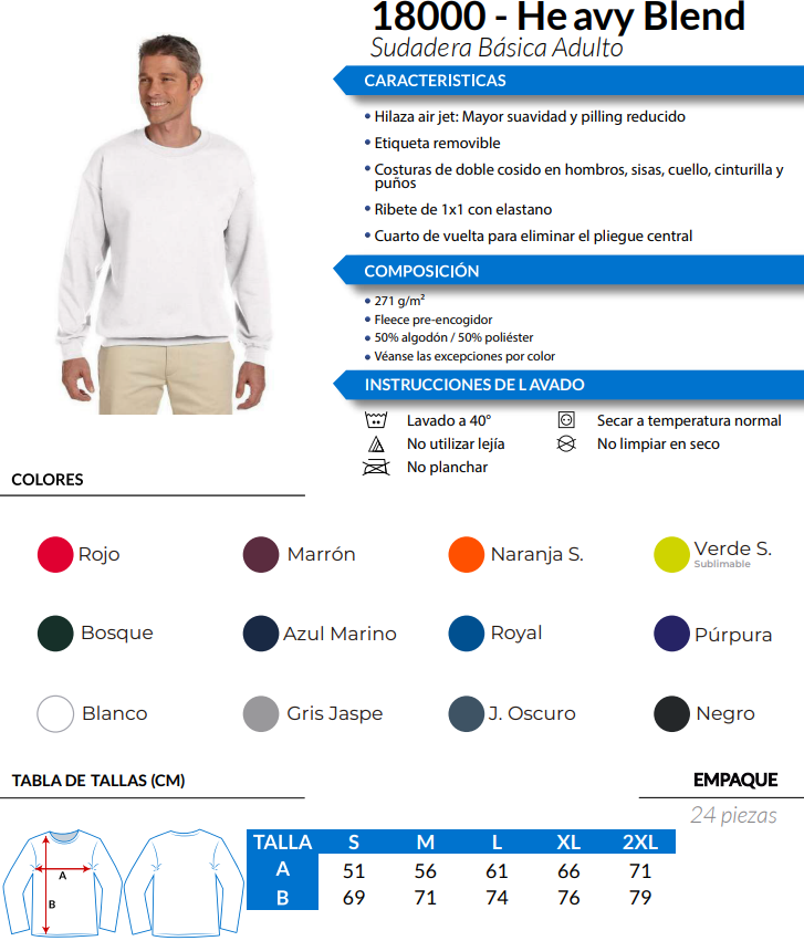 Heavy Blend Sudadera Básica Adulto - GILDAN
