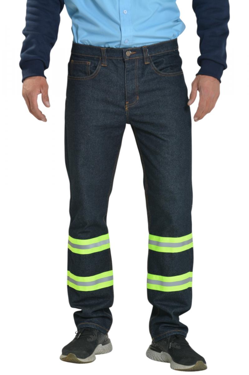 PANTALON DE MEZCLILLA CON REFLEJANTE CABALLERO